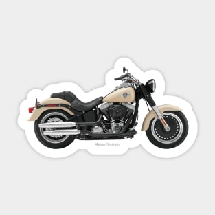 Harley-Davidson Fat Boy Lo beige, s Sticker